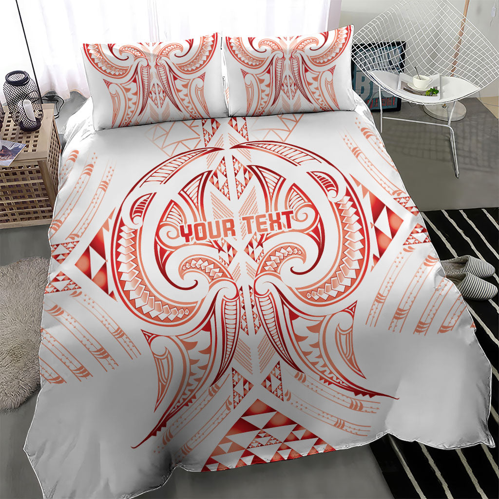 Maori Rugby Custom Ngaru Mangopare Bedding Set Whero Niho Taniwha Motif LT9 - Polynesian Pride