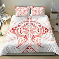 Maori Rugby Custom Ngaru Mangopare Bedding Set Whero Niho Taniwha Motif LT9 - Polynesian Pride