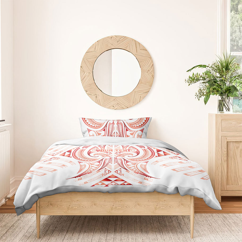 Maori Rugby Custom Ngaru Mangopare Bedding Set Whero Niho Taniwha Motif LT9 - Polynesian Pride
