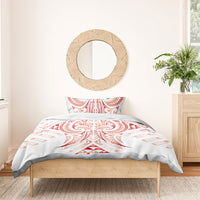 Maori Rugby Custom Ngaru Mangopare Bedding Set Whero Niho Taniwha Motif LT9 - Polynesian Pride