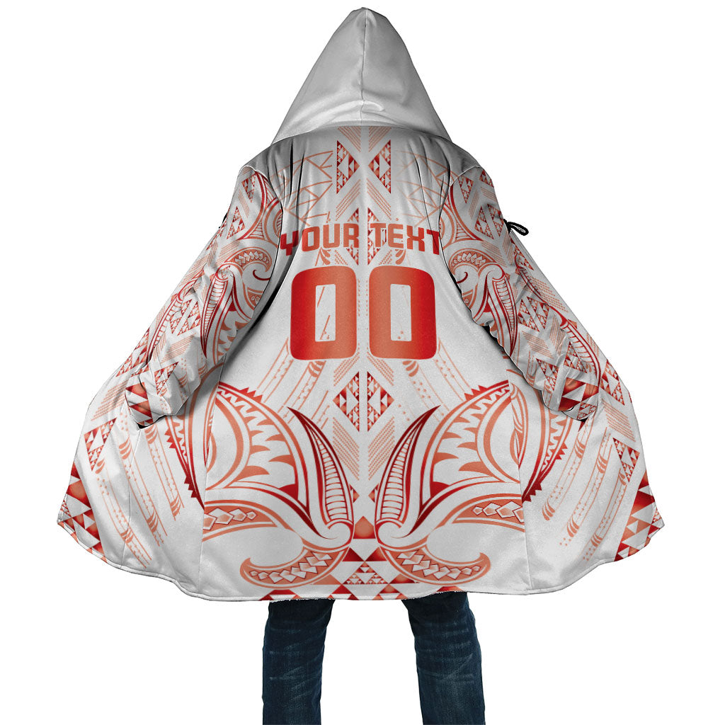 Maori Rugby Custom Ngaru Mangopare Cloak Whero Niho Taniwha Motif LT9 Unisex Red - Polynesian Pride