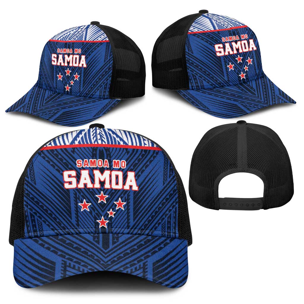 Toa Samoa Rugby Baseball Net Cap Samoa mo Samoa Island Warrior Pride - Polynesian Pride