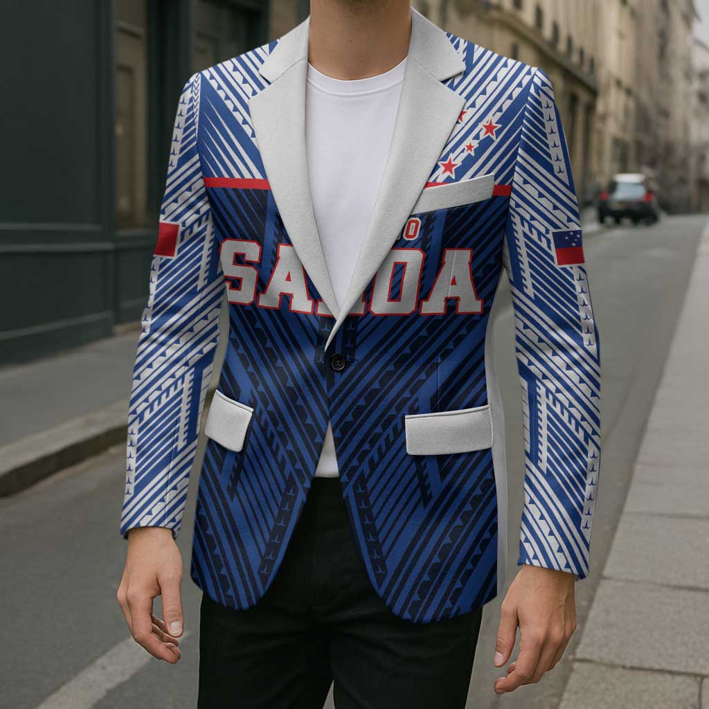 Custom Rugby Toa Samoa Blazer Samoa mo Samoa Island Warrior Pride - Polynesian Pride