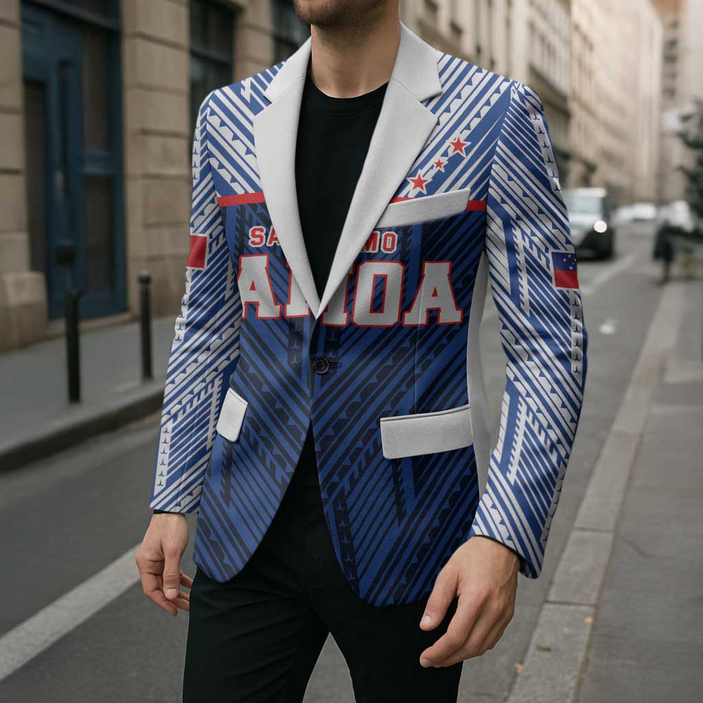 Custom Rugby Toa Samoa Blazer Samoa mo Samoa Island Warrior Pride - Polynesian Pride
