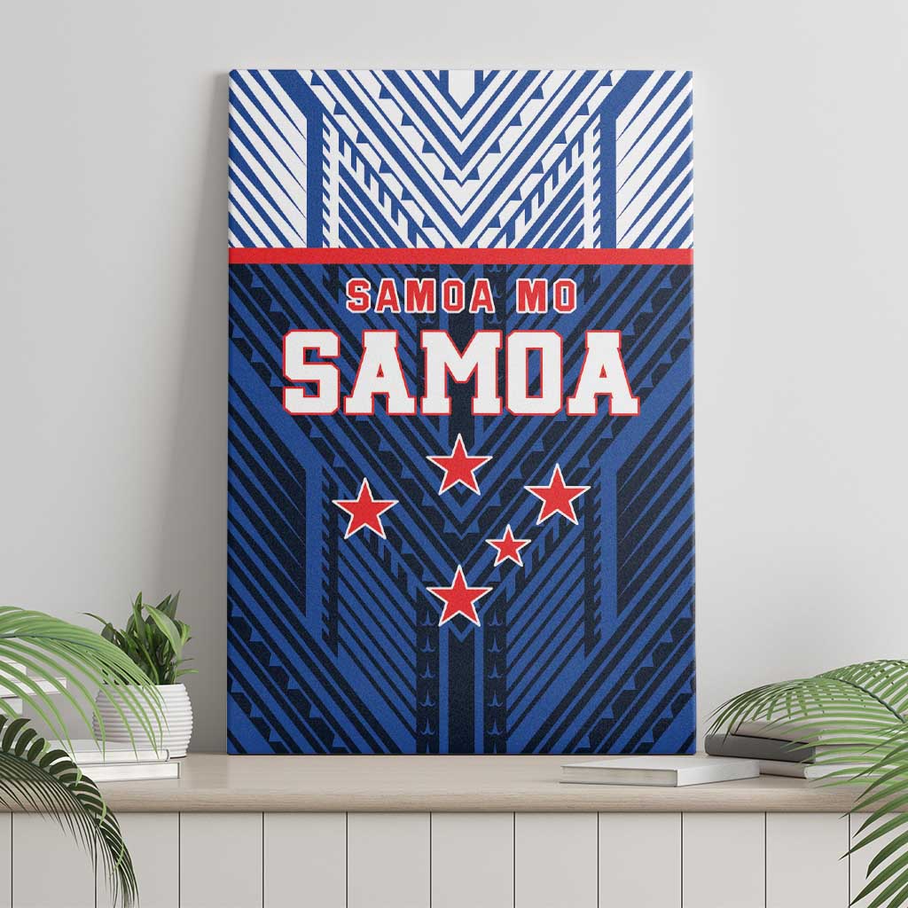 Rugby Toa Samoa Canvas Wall Art Samoa mo Samoa Island Warrior Pride - Polynesian Pride