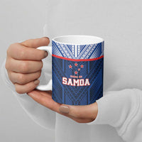 Custom Rugby Toa Samoa Ceramic Mug Samoa mo Samoa Island Warrior Pride - Polynesian Pride