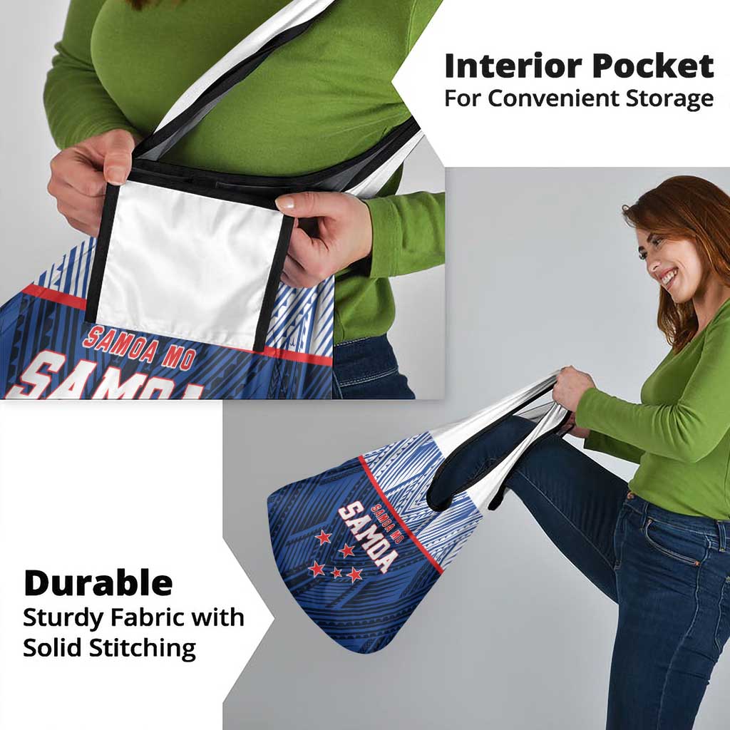 Rugby Toa Samoa Grocery Bag Samoa mo Samoa Island Warrior Pride - Polynesian Pride