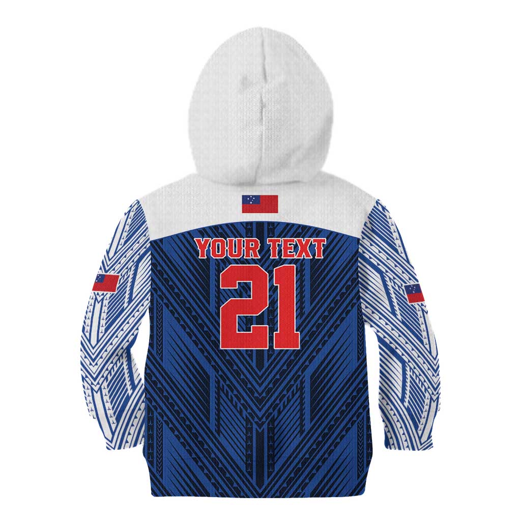 Custom Rugby Toa Samoa Kid Hoodie Samoa mo Samoa Island Warrior Pride - Polynesian Pride