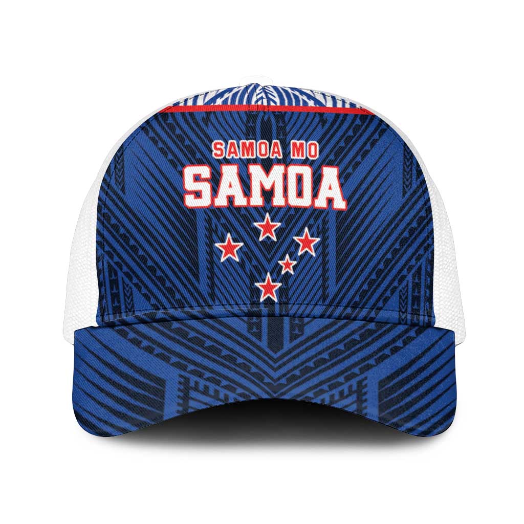 Toa Samoa Rugby Mesh Trucker Cap Samoa mo Samoa Island Warrior Pride - Polynesian Pride