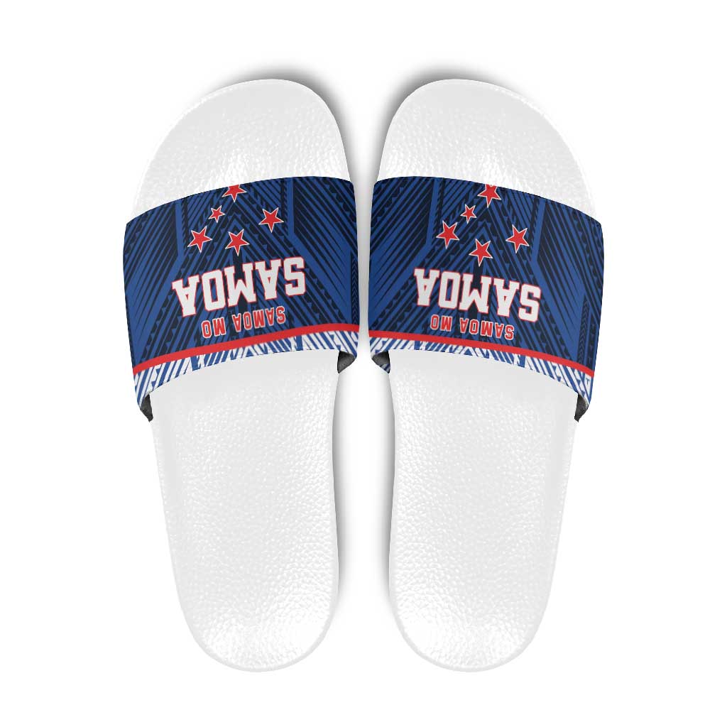 Rugby Toa Samoa Slide Sandals Samoa mo Samoa Island Warrior Pride - Polynesian Pride