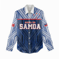 Custom Rugby Toa Samoa Women Casual Shirt Samoa mo Samoa Island Warrior Pride - Polynesian Pride