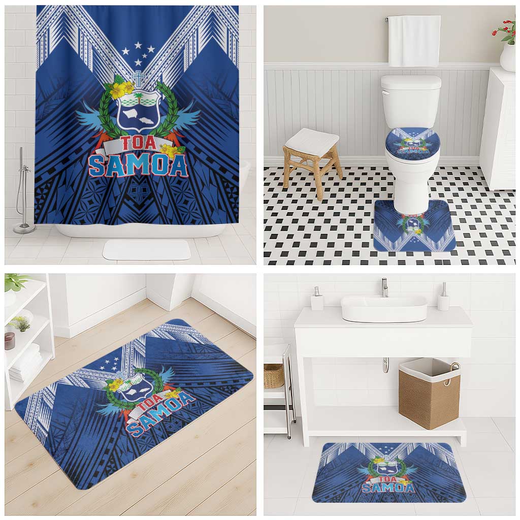 Rugby Toa Samoa Bathroom Set Samoa mo Samoa Strength in Tatau - Polynesian Pride