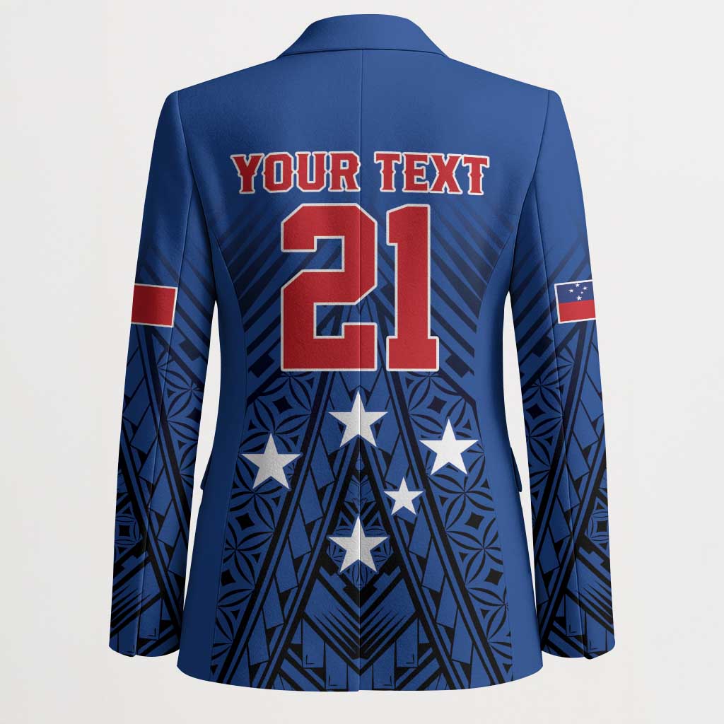 Custom Rugby Toa Samoa Blazer Samoa mo Samoa Strength in Tatau - Polynesian Pride