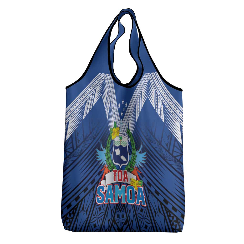 Rugby Toa Samoa Grocery Bag Samoa mo Samoa Strength in Tatau - Polynesian Pride