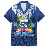 Custom Rugby Toa Samoa Hawaiian Shirt Samoa mo Samoa Strength in Tatau - Polynesian Pride