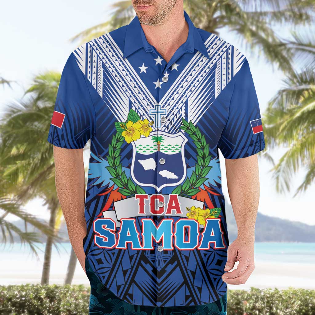 Custom Rugby Toa Samoa Hawaiian Shirt Samoa mo Samoa Strength in Tatau - Polynesian Pride