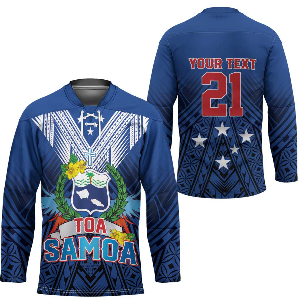 Custom Rugby Toa Samoa Hockey Jersey Samoa mo Samoa Strength in Tatau - Polynesian Pride