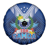Rugby Toa Samoa Spare Tire Cover Samoa mo Samoa Strength in Tatau - Polynesian Pride