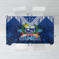 Rugby Toa Samoa Tablecloth Samoa mo Samoa Strength in Tatau - Polynesian Pride