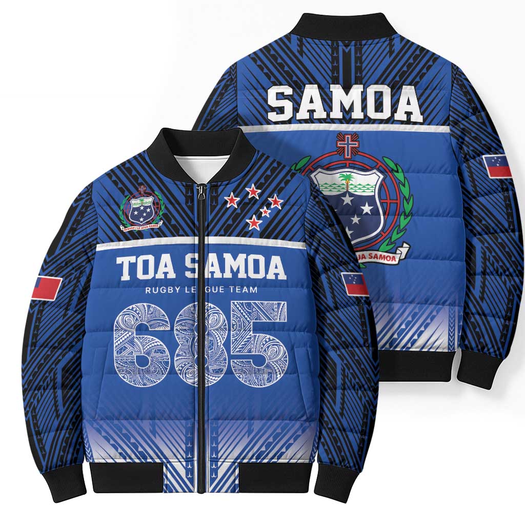 Toa Samoa 685 Bomber Puffer Jacket Uso Aso Uma For Life For Samoa - Polynesian Pride
