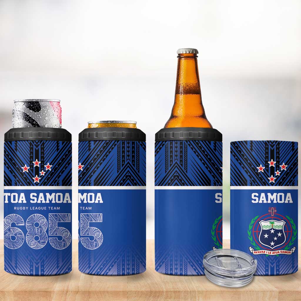 Toa Samoa 685 4 in 1 Can Cooler Tumbler Uso Aso Uma For Life For Samoa - Polynesian Pride