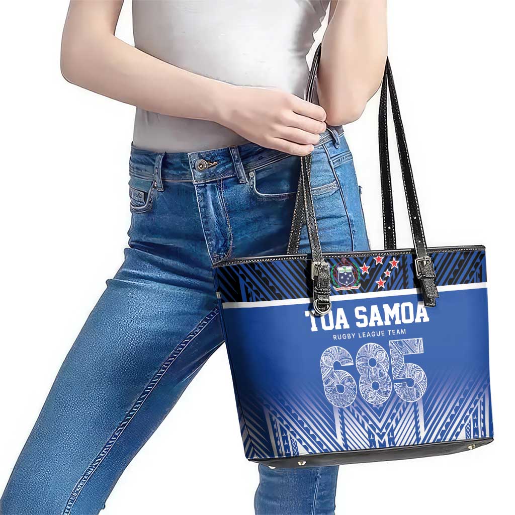 Toa Samoa 685 Leather Tote Bag Uso Aso Uma For Life For Samoa - Polynesian Pride