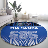 Toa Samoa 685 Round Carpet Uso Aso Uma For Life For Samoa - Polynesian Pride