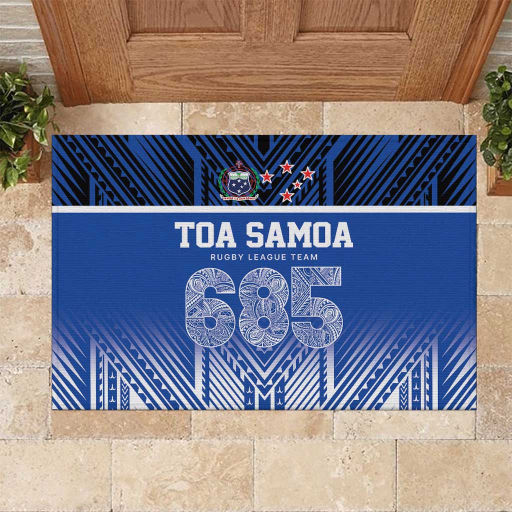 Toa Samoa 685 Rubber Doormat Uso Aso Uma For Life For Samoa - Polynesian Pride