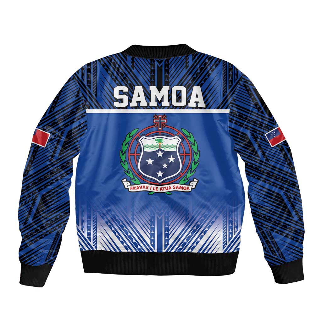 Toa Samoa 685 Sleeve Zip Bomber Jacket Uso Aso Uma For Life For Samoa - Polynesian Pride