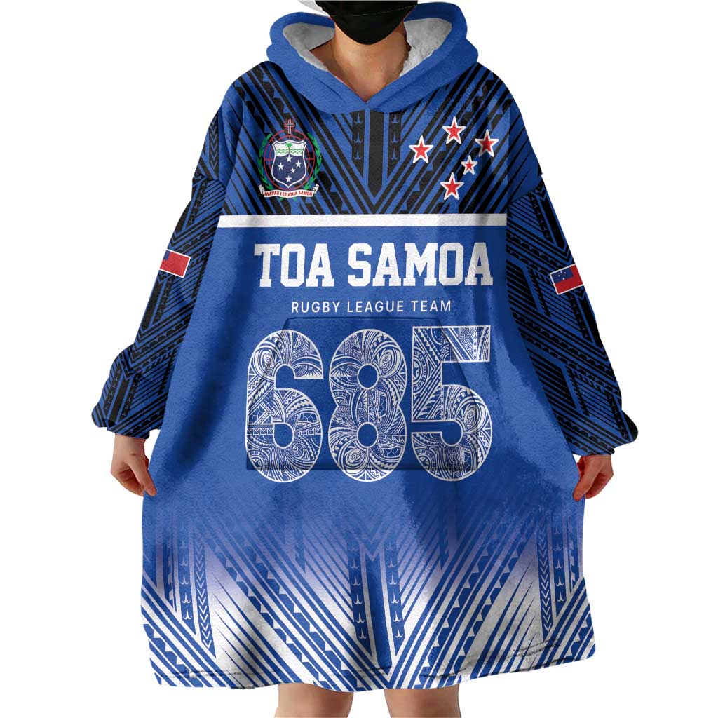 Toa Samoa 685 Wearable Blanket Hoodie Uso Aso Uma For Life For Samoa - Polynesian Pride