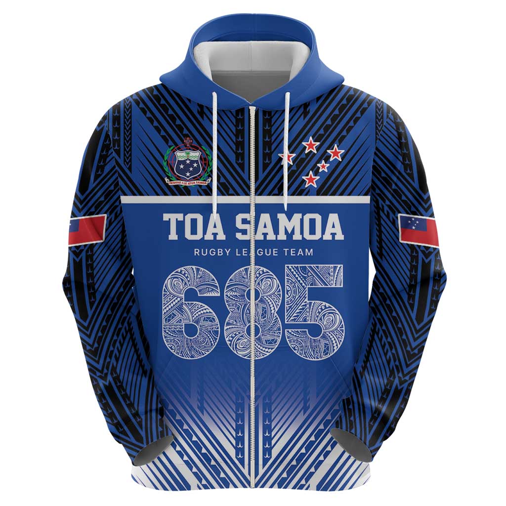 Toa Samoa 685 Zip Hoodie Uso Aso Uma For Life For Samoa - Polynesian Pride