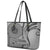 Samoa Siapo Arty Leather Tote Bag Black Style LT9 - Polynesian Pride