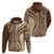 Samoa Siapo Arty Hoodie Brown Style LT9 - Polynesian Pride