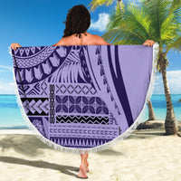 Samoa Siapo Arty Beach Blanket Purple Style LT9 - Polynesian Pride