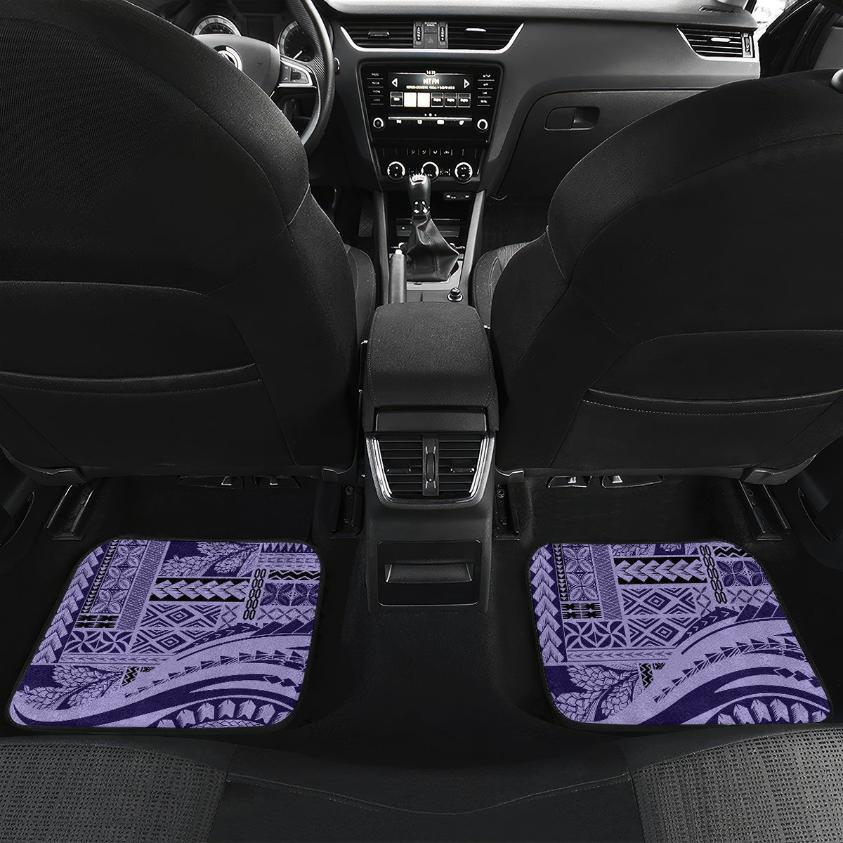 Samoa Siapo Arty Car Mats Purple Style LT9 - Polynesian Pride