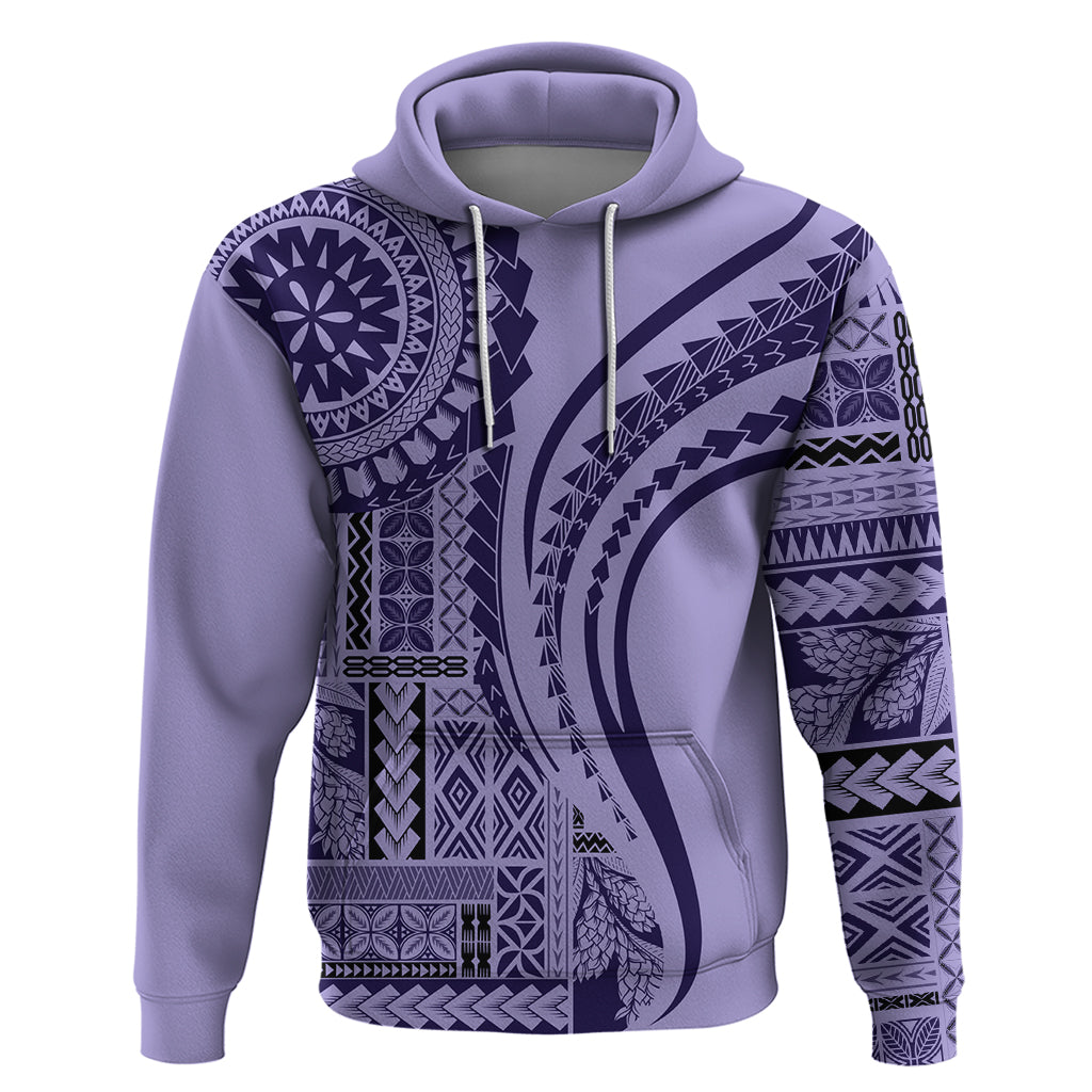 Samoa Siapo Arty Hoodie Purple Style LT9 Purple - Polynesian Pride