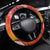 Personalised Wishes in Tahitian Christmas Steering Wheel Cover French Polynesia Santa Beach