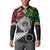 Aotearoa and Cook Islands Mo Te Tiriti Button Sweatshirt New Zealand Honour The Treaty Ake!Ake!Ake!