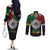Aotearoa and Cook Islands Mo Te Tiriti Couples Matching Off The Shoulder Long Sleeve Dress and Long Sleeve Button Shirt New Zealand Honour The Treaty Ake!Ake!Ake!