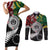 Aotearoa and Cook Islands Mo Te Tiriti Couples Matching Short Sleeve Bodycon Dress and Long Sleeve Button Shirt New Zealand Honour The Treaty Ake!Ake!Ake!