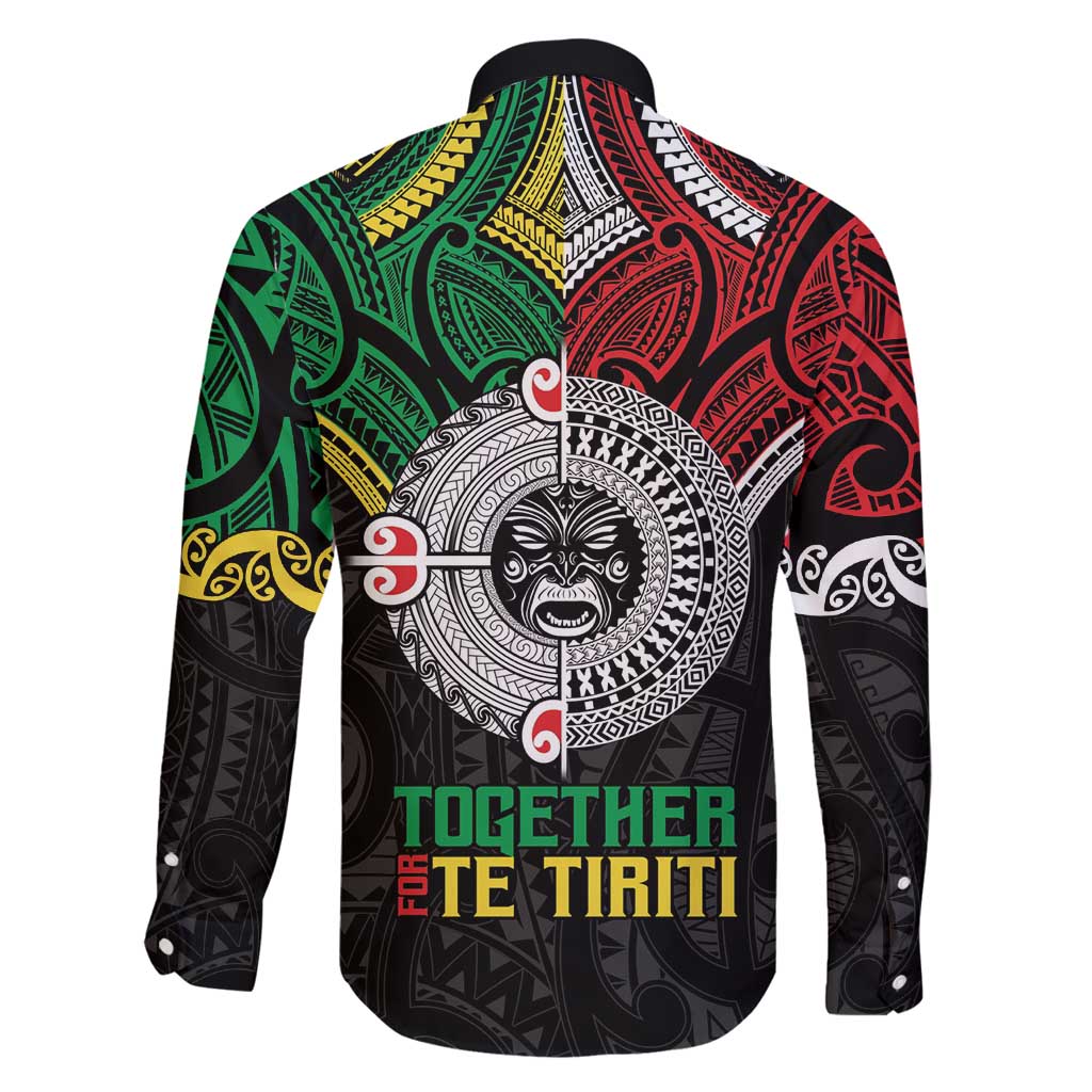 Aotearoa and Cook Islands Mo Te Tiriti Family Matching Summer Maxi Dress and Hawaiian Shirt New Zealand Honour The Treaty Ake!Ake!Ake! LT9 - Polynesian Pride
