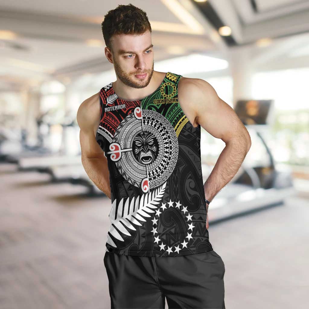 Aotearoa and Cook Islands Mo Te Tiriti Men Tank Top New Zealand Honour The Treaty Ake!Ake!Ake!