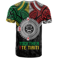 Aotearoa and Cook Islands Mo Te Tiriti T Shirt New Zealand Honour The Treaty Ake!Ake!Ake!