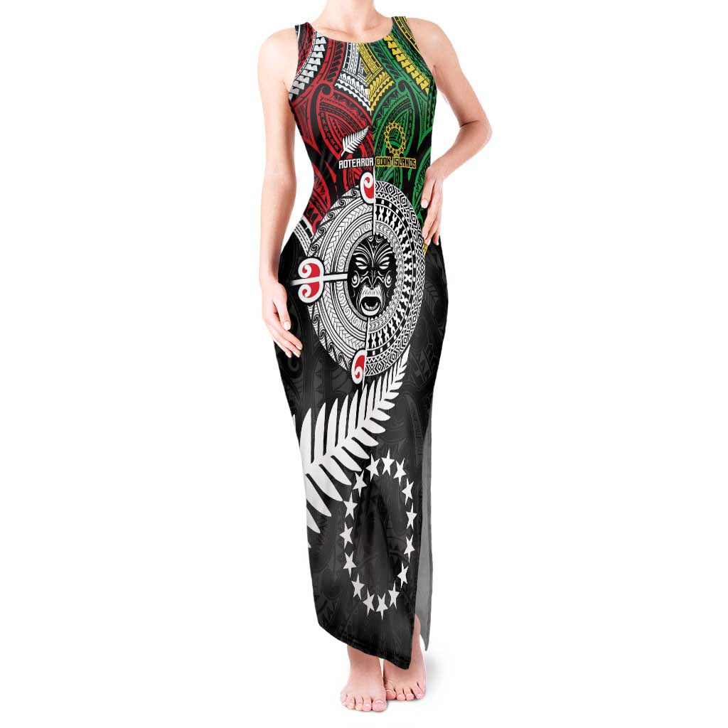 Aotearoa and Cook Islands Mo Te Tiriti Tank Maxi Dress New Zealand Honour The Treaty Ake!Ake!Ake!