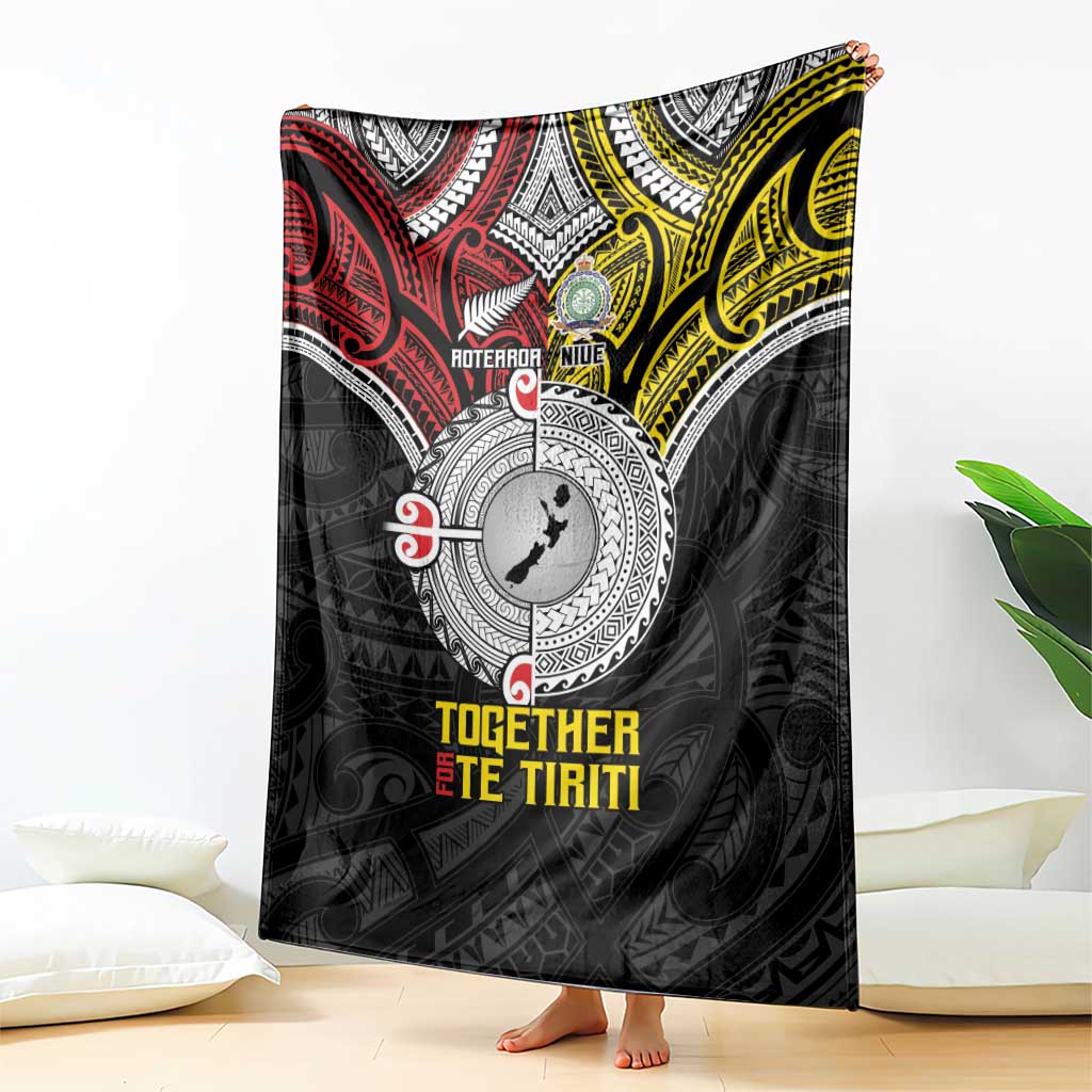 Aotearoa and Niue Mo Te Tiriti Blanket New Zealand Honour The Treaty Ake!Ake!Ake!
