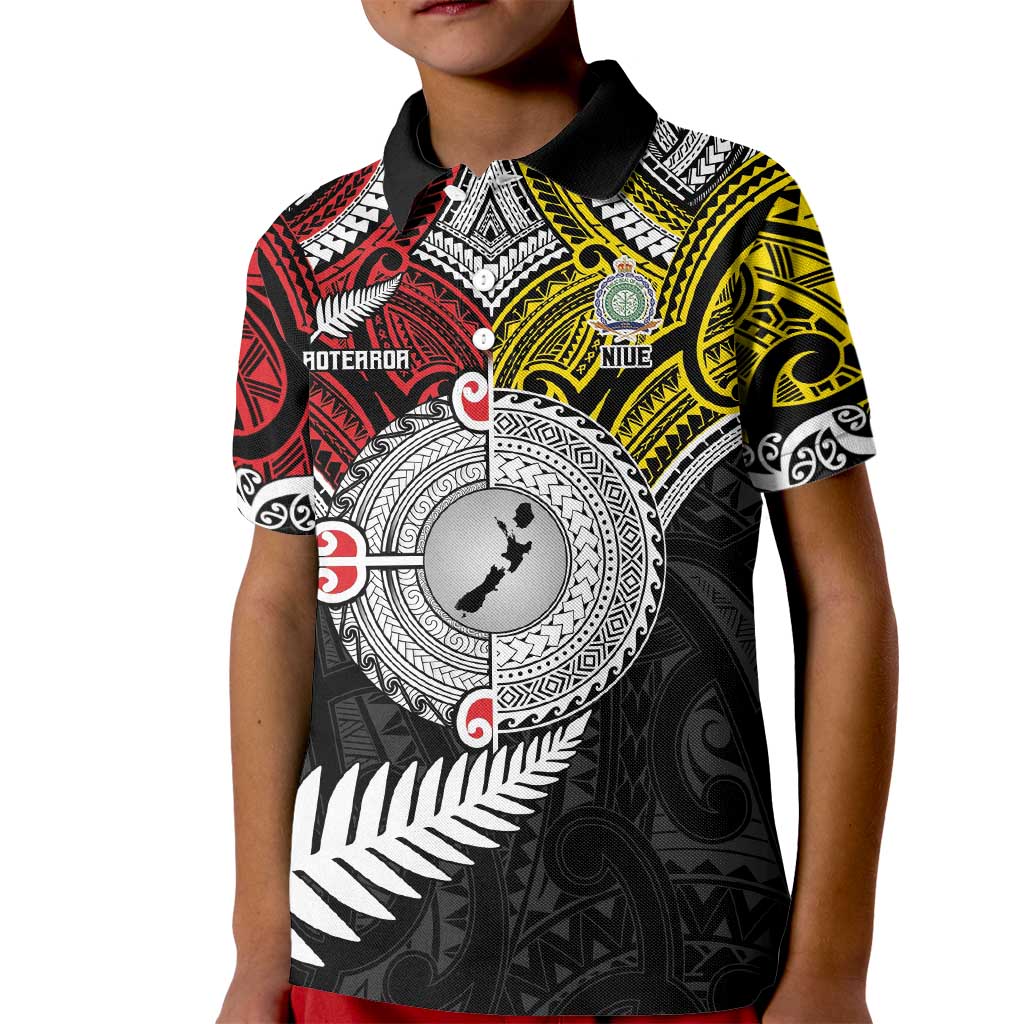 Aotearoa and Niue Mo Te Tiriti Kid Polo Shirt New Zealand Honour The Treaty Ake!Ake!Ake!