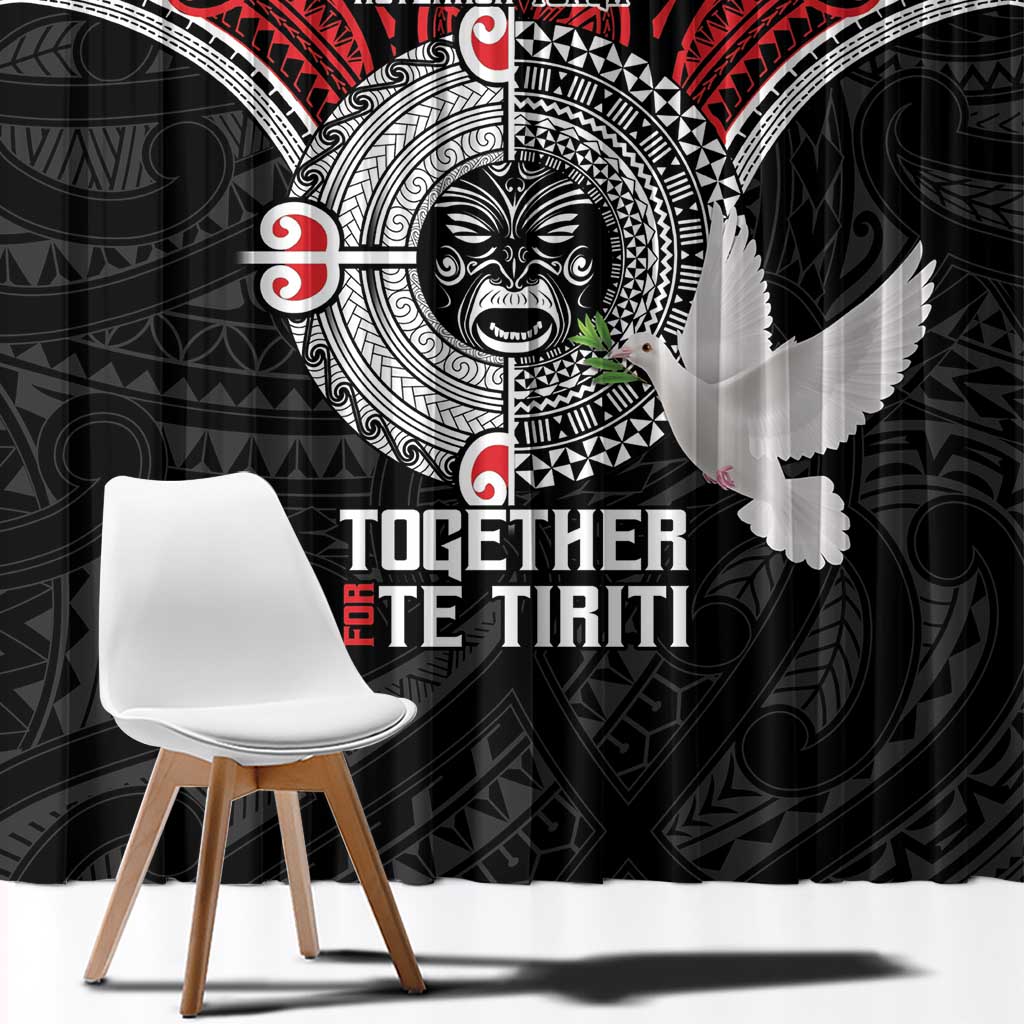 Aotearoa and Tonga Mo Te Tiriti Window Curtain New Zealand Honour The Treaty Ake!Ake!Ake!