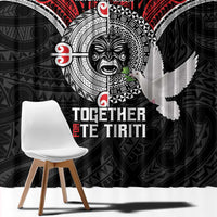 Aotearoa and Tonga Mo Te Tiriti Window Curtain New Zealand Honour The Treaty Ake!Ake!Ake!