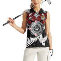 Aotearoa and Tonga Mo Te Tiriti Women Sleeveless Polo Shirt New Zealand Honour The Treaty Ake!Ake!Ake! LT9 - Polynesian Pride
