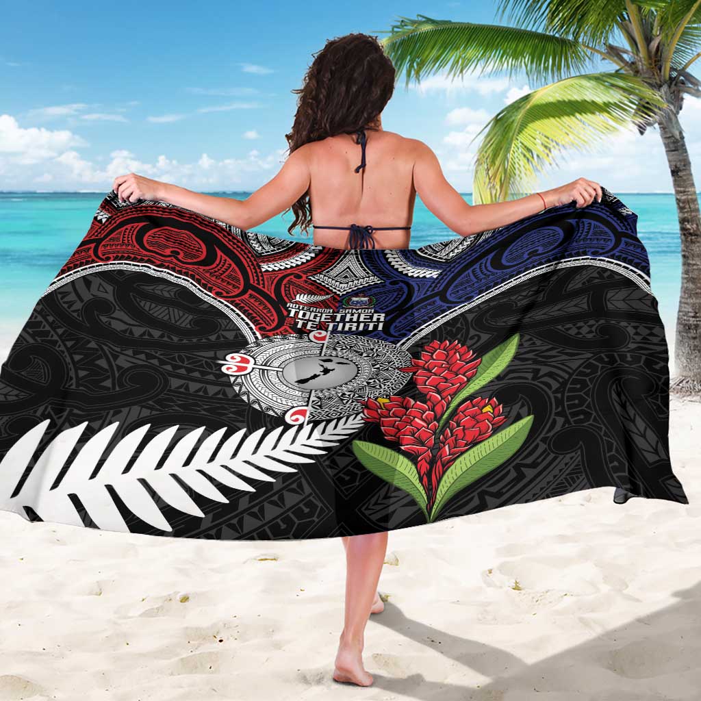 Aotearoa and Samoa Mo Te Tiriti Sarong Tangata Moana Stand with Tangata Whenua